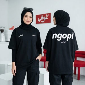 Tshirt Ngopi - Black